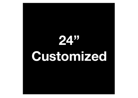 CUSTOMIZED - 24" Black Square - Set of 2
