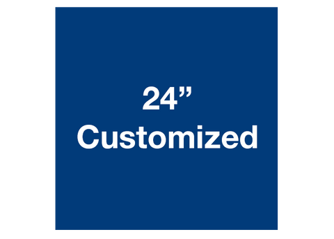 CUSTOMIZED - 24" Blue Square - Set of 2
