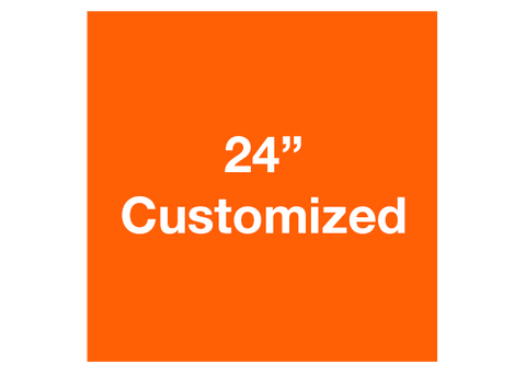 CUSTOMIZED - 24" Orange Square - Set of 2