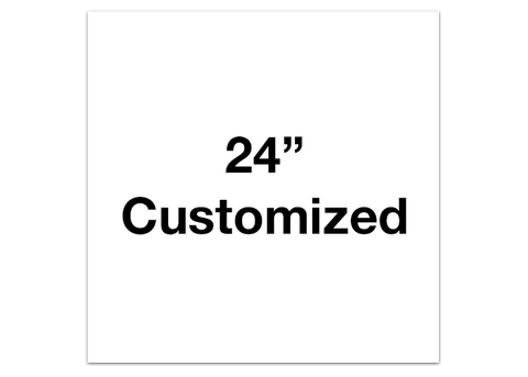 CUSTOMIZED - 24" White Square - Set of 2