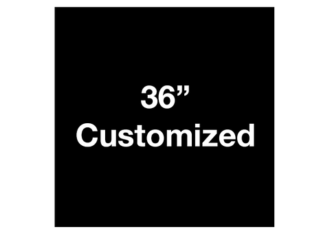 CUSTOMIZED - 36" Black Square - Set of 1