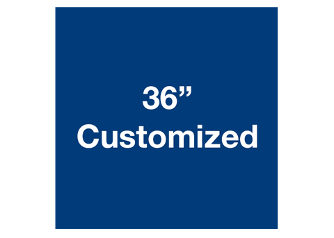 CUSTOMIZED - 36" Blue Square - Set of 1