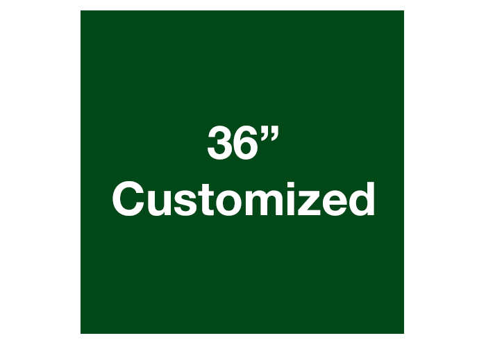Green 36" Square Custom Safety Floor Tape Sign