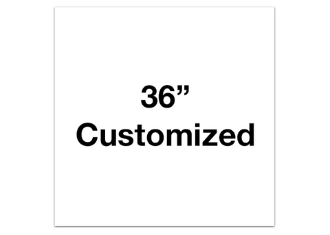 CUSTOMIZED - 36" White Square - Set of 1