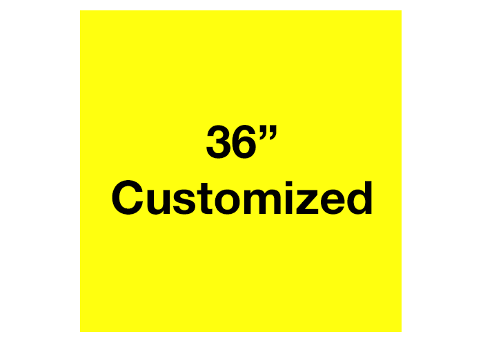 Yellow Square Custom Industrial Floor Tape Sign
