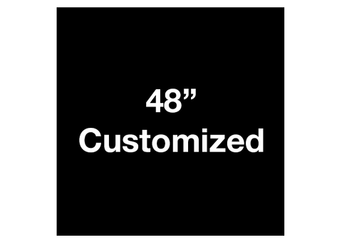 CUSTOMIZED - 48" Black Square - Set of 1