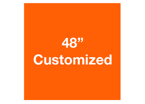 CUSTOMIZED - 48" Orange Square - Set of 1