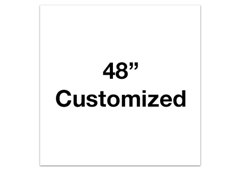 CUSTOMIZED - 48" White Square - Set of 1