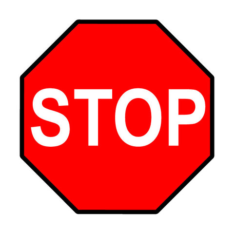 Stop Floor Sign