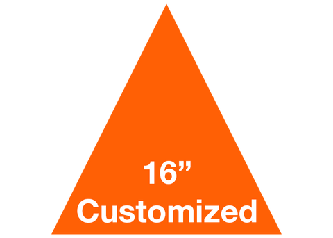 CUSTOMIZED - 16" Orange Triangle - Set of 3