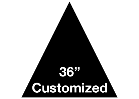 CUSTOMIZED - 36" Black Triangle - Set of 1