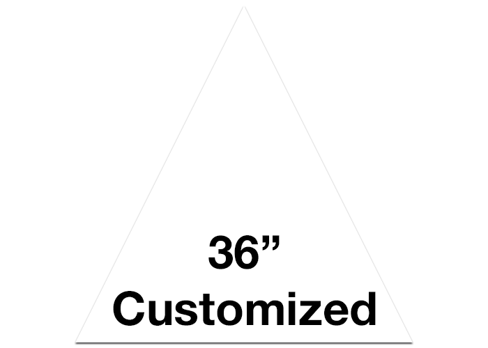 White Triangle Custom Floor Tape Safety Marking
