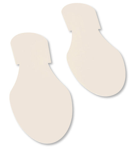 White Mighty Line Floor Tape Footprints - Pack of 50