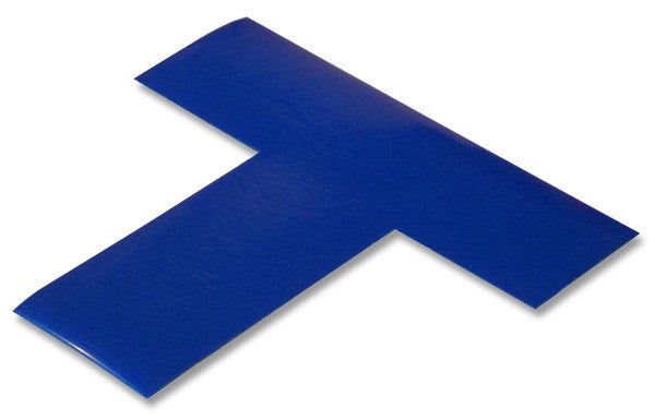 2" Blue Floor Marking Tape Corners