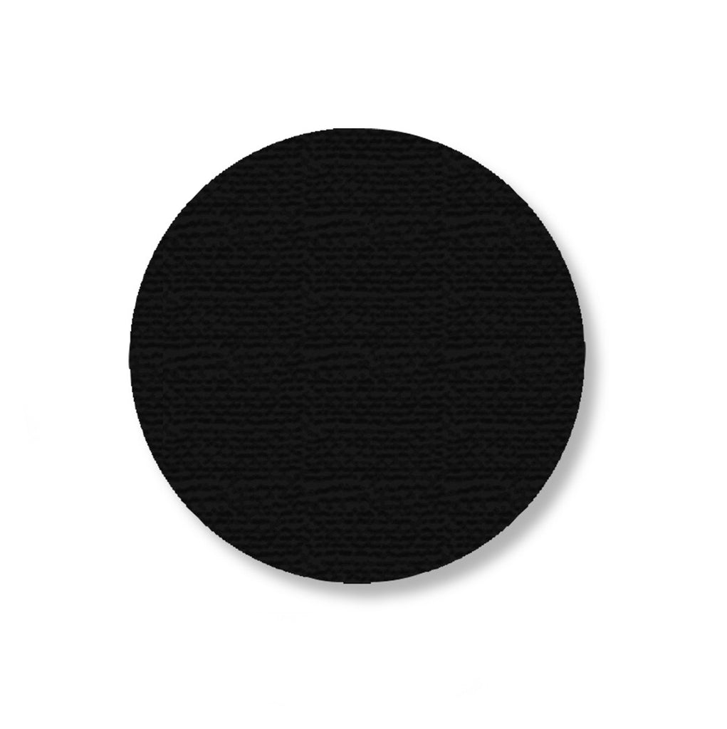 Mighty Line Black Warehouse Floor Tape Dots, 3.5"