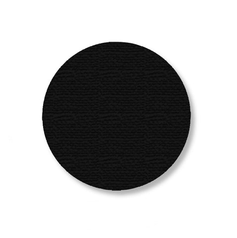 Black Warehouse Floor Tape Dots, 3.5" - Pack of 100