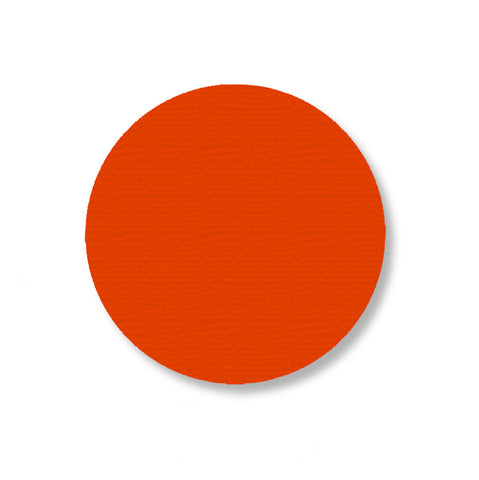 3.5 Inch Orange Industrial Floor Tape Dots - Pack of 100