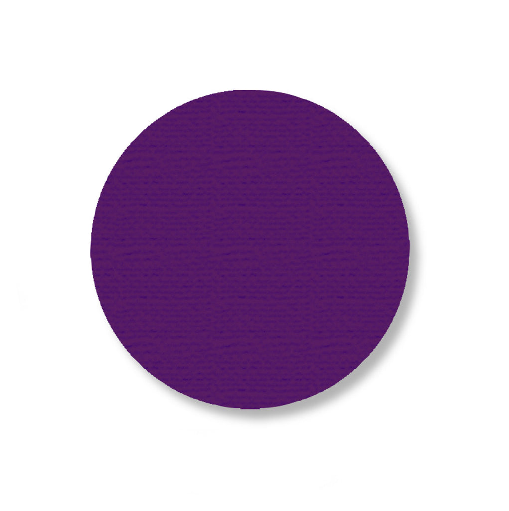 Purple Industrial Floor Tape Dots, 3.5"