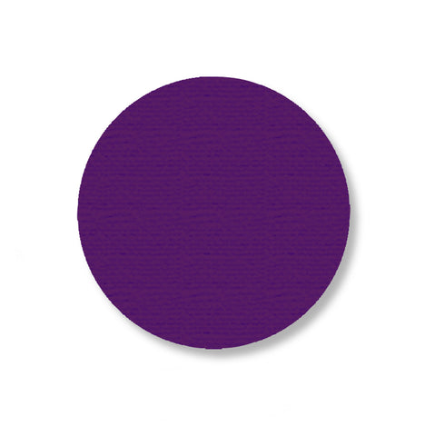 Purple Industrial Floor Tape Dots, 3.5" - Pack of 100
