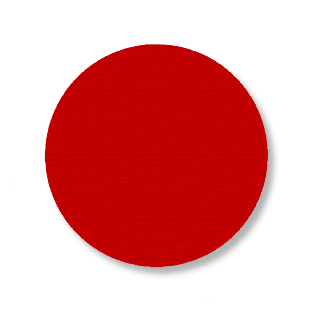 3.75" RED Solid DOT - Pack of 100
