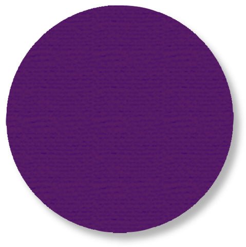 Purple Floor Tape Dots, 5.7" - Pack of 50