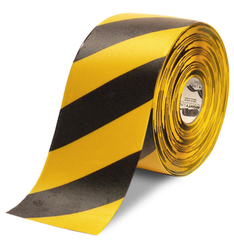 NUITPY Black & Yellow Hazard Marking Tape - 2 X 200ft Rolls, 2 Inch Wide, Adhesive Floor & Wall Safety Tape