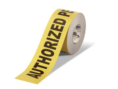 3" Wide Authorized Personnel Only Floor Tape - 100'  Roll