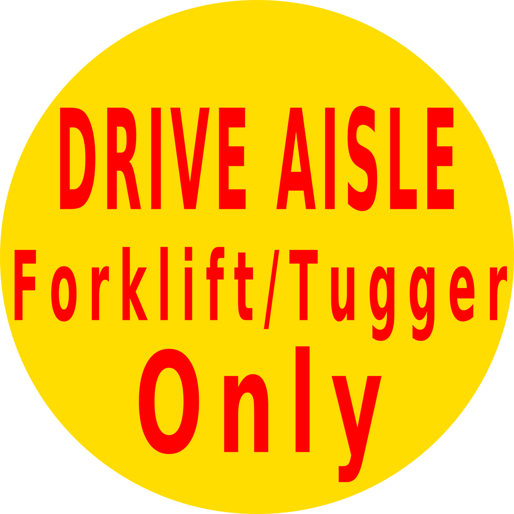 Drive Aisle Floor Sign