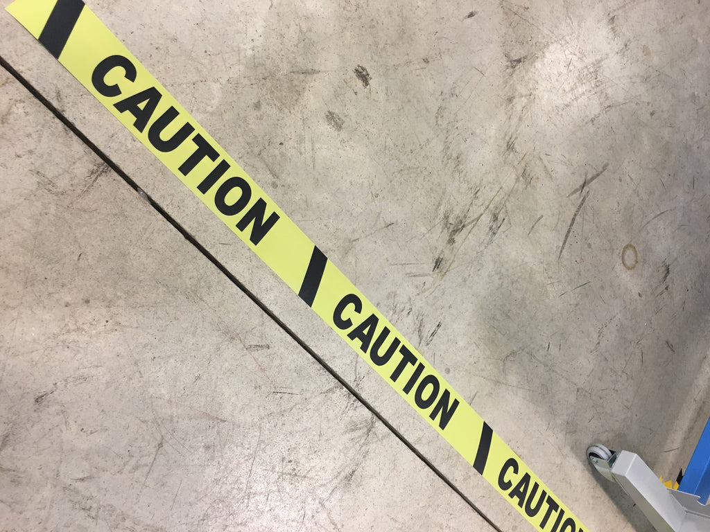 CAUTION Repeating Message Tape - 100' Roll