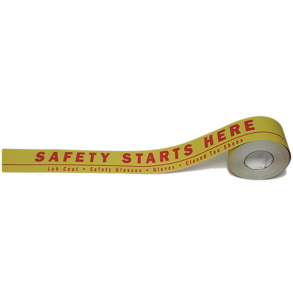 4" Safety Starts Here Floor Tape