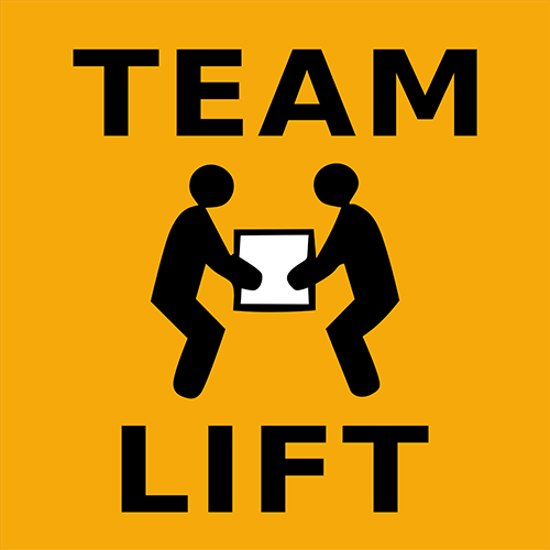 Team Lift Floor Sign