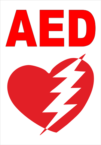 AED Floor Sign