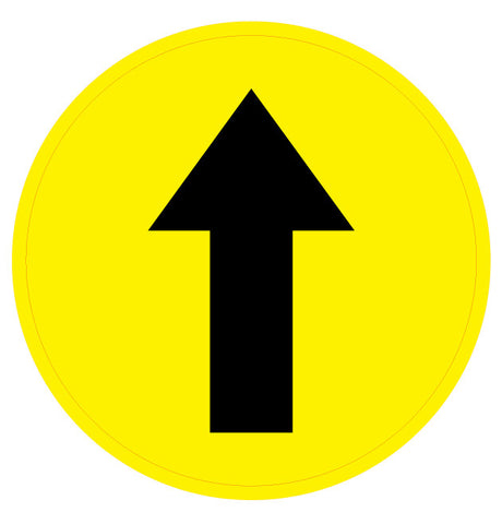 Directional Arrow Floor Sign