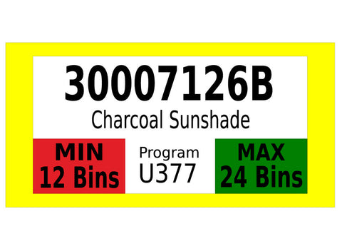 FIFO Floor Sign With Min Max Quantities