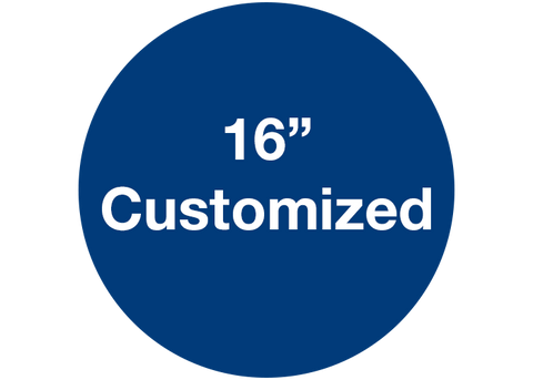 CUSTOMIZED - 16" Wide Blue Circle - Set of 3