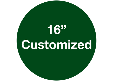 CUSTOMIZED - 16" Wide Green Circle - Set of 3