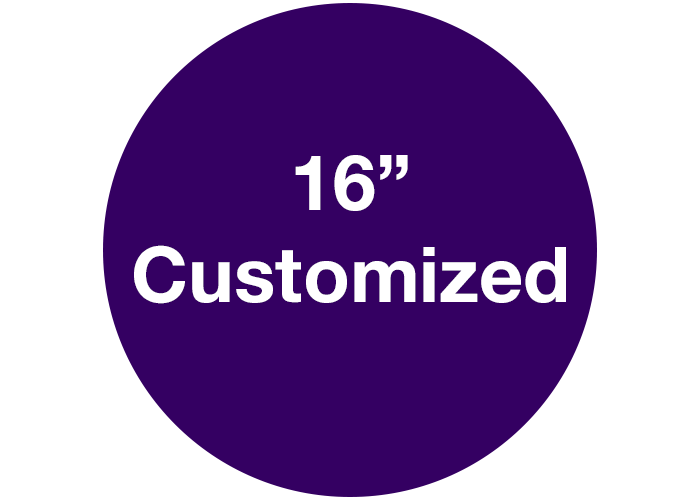 16" Custom Circle Floor Safety Marking, Purple