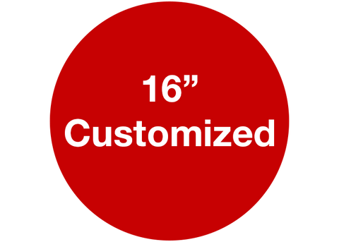 CUSTOMIZED - 16" Wide Red Circle - Set of 3