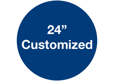 CUSTOMIZED - 24" Wide Blue Circle - Set of 2