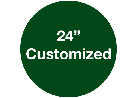 CUSTOMIZED - 24" Wide Green Circle - Set of 2