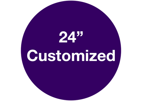 CUSTOMIZED - 24" Wide Purple Circle - Set of 2
