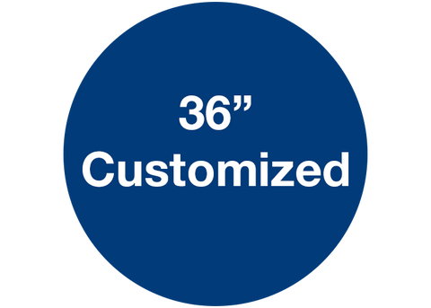 CUSTOMIZED - 36" Wide Blue Circle - Set of 1