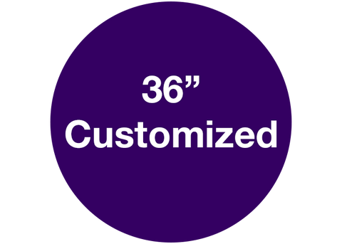 CUSTOMIZED - 36" Wide Purple Circle - Set of 1