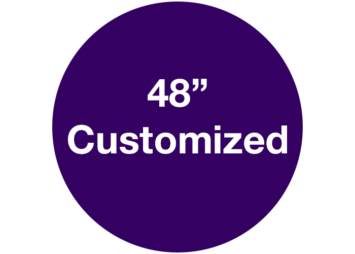 48" Purple Customizable Floor Safety Marking