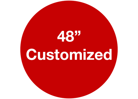 CUSTOMIZED - 48" Wide Red Circle - Set of 1