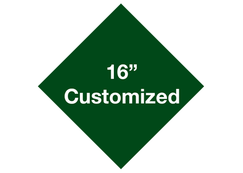 CUSTOMIZED - 16" Green Diamond - Set of 3