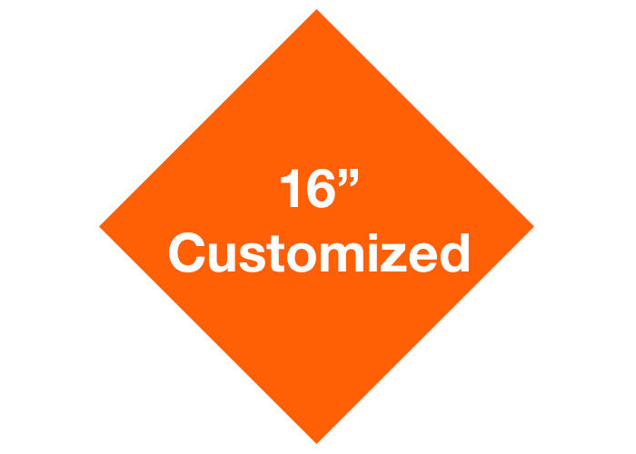16" Diamond Customized Floor Tape Safety Marking
