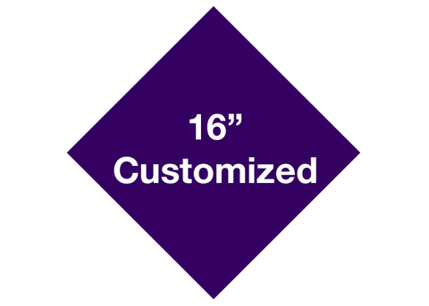 CUSTOMIZED - 16" Purple Diamond - Set of 3