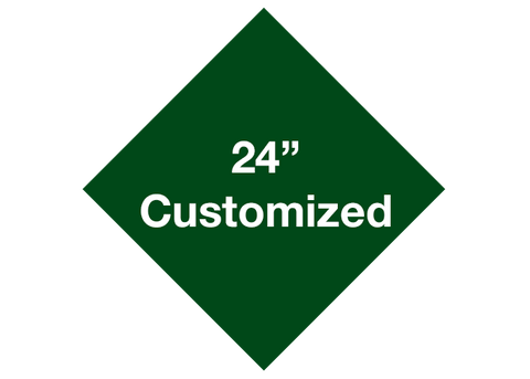 CUSTOMIZED - 24" Green Diamond - Set of 2
