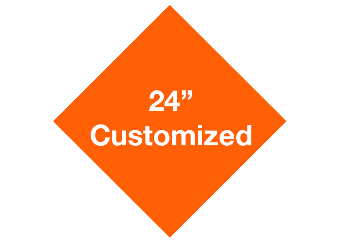 24" Diamond Customized Floor Tape Safety Marking